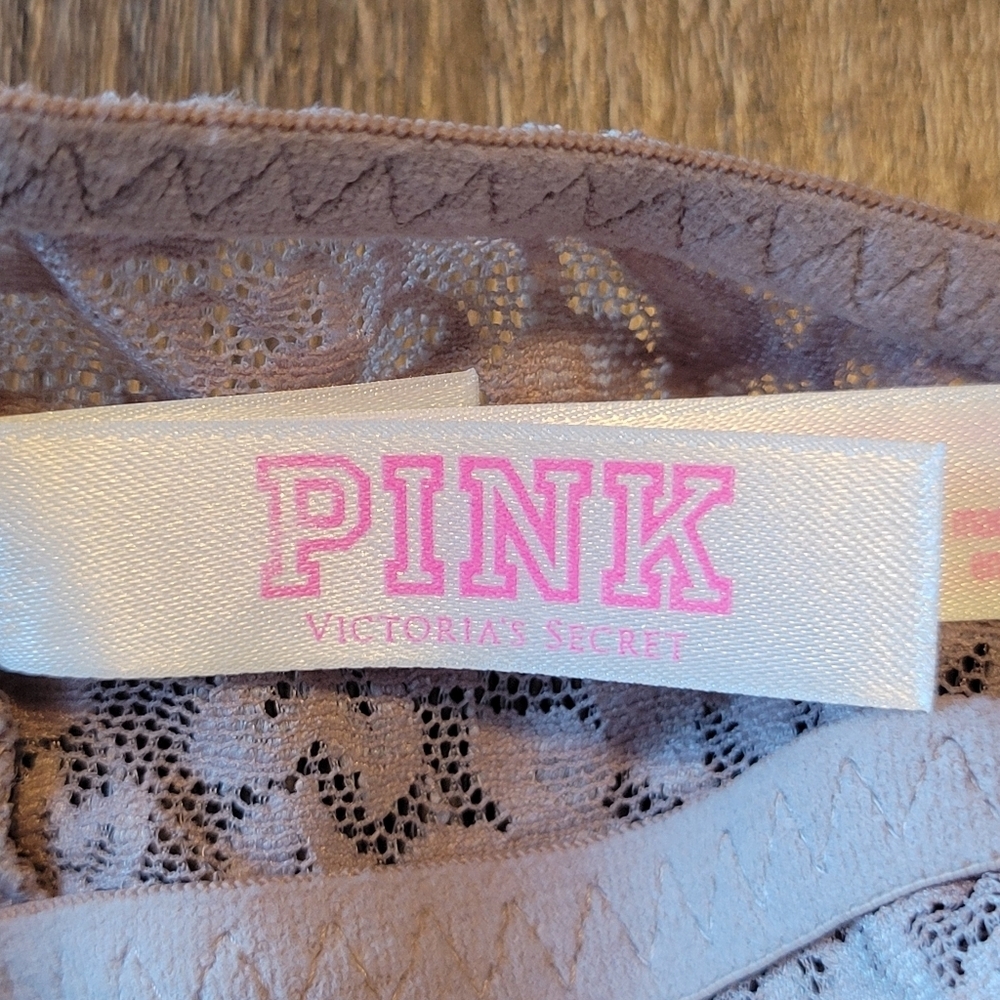 Victoria's Secret PINK All Over Lace High Neck Bralette Top - Picture 4 of 6